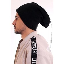 Unisex Siyah Polar Bere Boyunluk