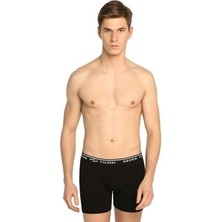 Erkek Siyah 6'lı Paket Likralı Boxer ELF568S0060CCM6 0060