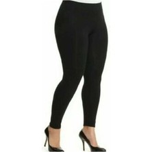 Kadın Çelik Örme Kumaş Battal Beden Tayt Pantolon