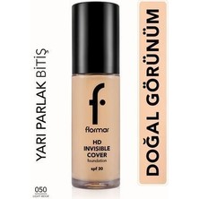 Doğal Bitişli Fondöten- Invisible Cover Hd Fdt. - 050 Light Beige - 8682536059053