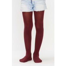 Kız Çocuk Pretty Extra Cotton Bordo Külotlu Çorap