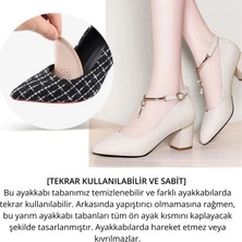 Foottab Ayakkabı Küçültme Pedi, Deri, Yüksek Topuklu Stiletto Ayakkabı Kaydırmaz Tabanlığı, 1 Çift