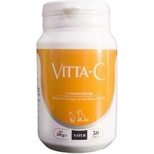 Belirtilmemiş Natur Vitta-C Kedi ve Köpekler İçin 50 Tablet C Vitamini Lezzetli Takviye Yaş Dostu