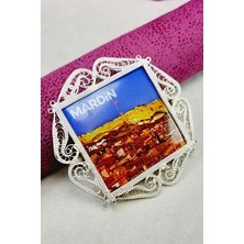 Midyat El Işi Telkari Gümüş Kaplama Mardin Fotoğraflı Magnet