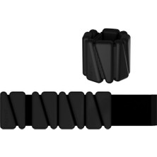 Gymo Pro Series Ayarlanabilir Silikon Bilek Ağırlığı 2X500GR Üçgen Siyah