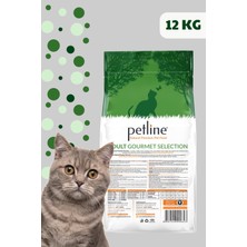 Petline Gourmet Kuzu Etli Tavuklu Ciğerli Yetişkin Kedi Maması 24KG (2X12KG)- Rainbow