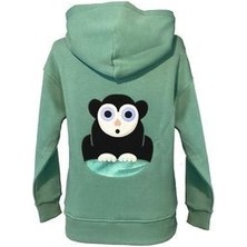 Çocuk Tarsier Dürbünlü Kapüşonlu Sweatshirt ( Yeşil )