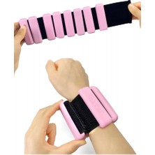 Gymo Pro Series Ayarlanabilir Silikon Bilek Ağırlığı 2X500GR Pembe