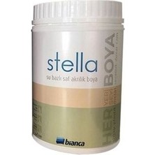 Stella Su Bazlı Saf Akrilik BOYA-0123 Krem 1 Lt