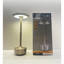 Cata Toronto 3 Renk Dimli USB CT-8438 Şarjlı Masa Lambası Beyaz LED Aydınlatma ile Estetik ve Fonksiyonel