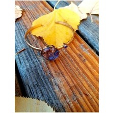 Bronz El Yapımı Cam Bileklik