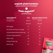 Organik Vegan Çilekli Kurabiye Atıştırmalık Paketi - 12 Adet