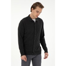 U.S. Polo Assn. Erkek Antrasit Melanj Triko Hırka 50297074-VR081