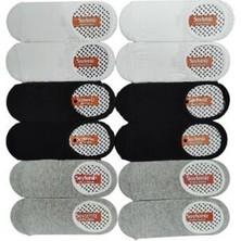 Soytemiz Kadın Babet Çorabı 4 Renk Düz Desen 12 Çift Polyester Malzeme Özellikleri ile Rahat Kullanım