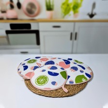 Hometarz 3 Lü Ocak Tezgah Üstü Nihale Tencere Çaydanlık Altlığı