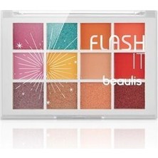 Renkli Sedefli Mat Göz Farı Flash It 12'li Far Paleti Yüksek Pigmentli