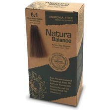 Natura Balance 6.1 Küllü Koyu Kumral Krem Saç Boyası Tüp Organik Malzeme ile Unisex Kullanım