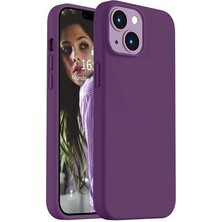 Iphone 14 Plus Içi Kadife Silikon Lansman Kılıf