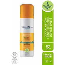 Celenes By Sweden By Sweden  Herbal Güneş Koruyucu Losyon Sprey 50 Spf 150ML/ Çocuk / Tüm Cilt Tipleri