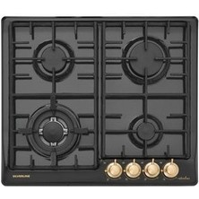 Silverline RS5322B01 Wok Gözlü Rustik Siyah Ankastre Ocak