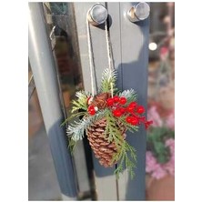 Lolipophobi Kapı Süsü Kozalaklı Sarkıt Kapı Süsü, Dekor, Yılbaşı Süsü, Hediyelik