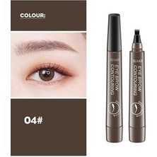 Kaş Maskarası,kaş Kalemi Microblading Ucu Tırtıklı Likit Kaş Kalemi(Kahve)