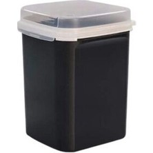 Özel Kare 5.5 Lt  Siyah (Un, Şeker, Bakliyat Için)