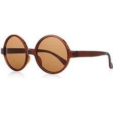 Yeni Trend Unisex Güneş Gözlüğü Kahve Parlak 2005