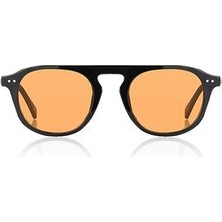 Unisex Güneş Gözlüğü Siyah Turuncu Cam 2029