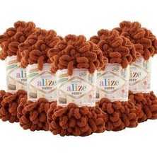 Puffy El Örgü Ipliği 5'li Paket Tarçın 597