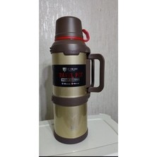 4 Litre Kapasıteli Okadi Termos 3 Bardaklı Termos Hediyeli