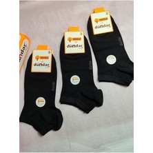 Plus Kadın Modal Dikişsiz Patik Çorap 12LI 4506 Düz Siyah