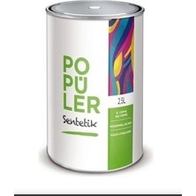 Popüler Sentetik Yağlı Boya Siyah 0,75 kg