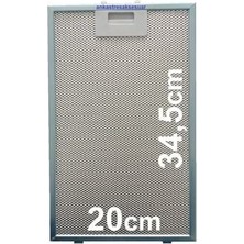 P 13 Yeb (8848051100) Davlumbaz Aspiratör Filtresi 20X34,5CM Alüminyum Tel Süzgeç Filtre