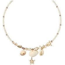 Deniz Objeleri Dizi Tasma Boncuk Kolye