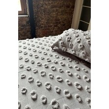 Tek Kişilik Delux Ponpon Yatak Örtüsü 180X250 cm