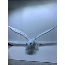 Toothless Ejderhanı Nasıl Eğitirsin Hareketli Figürü Beyaz 3D Baskı