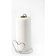 Banyo Havluluğu Kağıt Havluluk Peçetelik Kalpli Model Krom