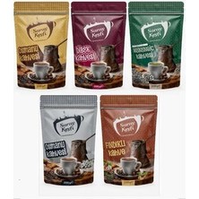 5’li Set-Osmanlı Kahve+Dibek Kahve+Sütlü Menengiç Kahve+Damla Sakızlı Osmanlı Kahve+Fındıklı Kahve