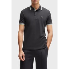 Boss Polo Yaka Pamuklu Regular Fit Düğmeli Polo Yaka T Shirt Erkek Polo Yaka T Shirt 50469055 016