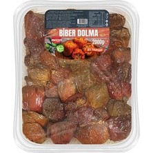 Mezzet El Yapımı Geleneksel Kuru Biber Dolması 2 kg - Koruyucusuz Vegan Hazır Yemek
