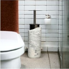 Marble Serisi Beton Tuvalet Fırçalığı