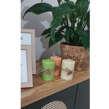 Silindir Mum 1 Adet 11 x 7  cm , Esanslı Mum, Ev Dekorasyon, Hediyelik