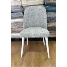 Streç Lastikli Düz Desen Büyük Oval Sandalye Kılıfı. Sandalye Örtüsü. 1 Adet. Krem Renk