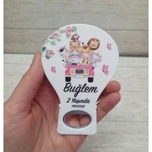 25 Adet Balon Açacak Magnet Kız Bebek Safari Konsepti