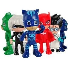 1 Adet Pijamask Catboy Owlette Gekko 6'lı Set Pembe Sesli Işıklı Telefon Erkek Cocuk Oyuncakları Kız