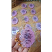 Melodi Pembe Epoksi Magnet 10 Adet Bebek Hediyelik Söz Nişan Renkli ve Şık Tasarım