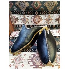 Yemeni (Çarık), Terlik Model, Siyah Renk.
