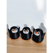 Efser Atölye Üçlü Şirin Penguen Seti Dekor Figür Oyuncak