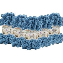 Alizepuffy El Örgü Ipliği 5'li Paket - 294 Petrol - 100 Gr. 9 Mt. Parmak Örgü Ipi